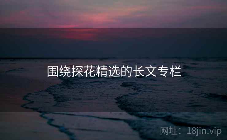 围绕探花精选的长文专栏