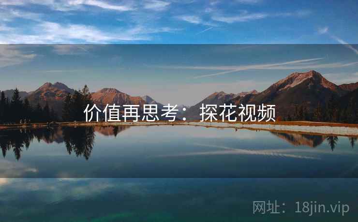 价值再思考:探花视频
