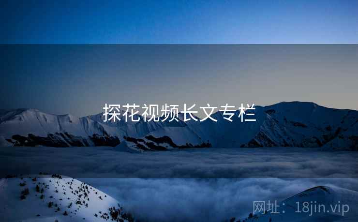 探花视频长文专栏